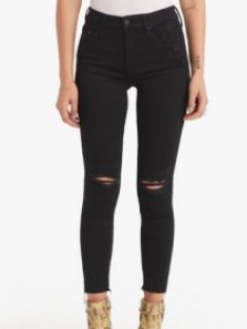 Mother Jeans Looker Ankle Fray 33